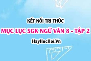 Mục lục SGK Ngữ Văn 8 Kết nối tri thức Tập 2